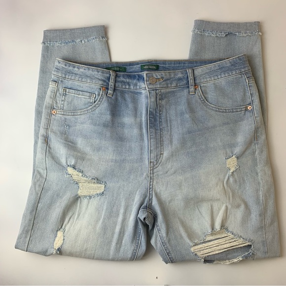 Wild Fable Womens Distressed Highest Rise Skinny Jean Light Wash Size 16 - Picture 3 of 12